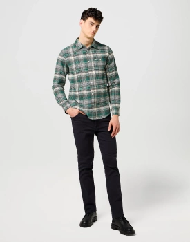 MESKIE SPODNIE  WRANGLER LARSTON BLACK 112371641