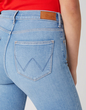 DAMSKIE SPODNIE JEANSOWE WRANGLER HIGH RISE SKINNY SOFT CLOUD W27H-ZI-29R 112128152