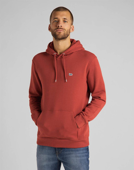 LEE PLAIN HOODIE MĘSKA BLUZA Z KAPTUREM RED OCHRE L80YTJOE 112121623