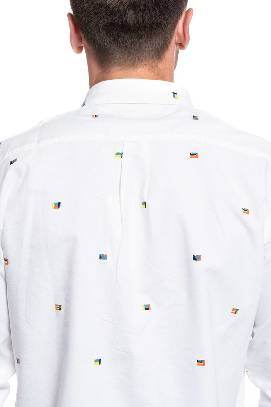 KOSZULA MĘSKA WRANGLER LS 1PKT BUTTON DOWN REAL WHITE W5A3BMXW1 112130026
