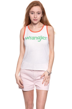 WRANGLER T SHIRT DAMSKI RETRO KABEL TANK ROSEWATER W730SEVLF 112130937