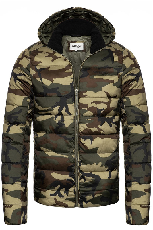 KURTKA ZIMOWA WRANGLER PUFFER JACKET CAMOUFLAGE W4725X4X3 112129014
