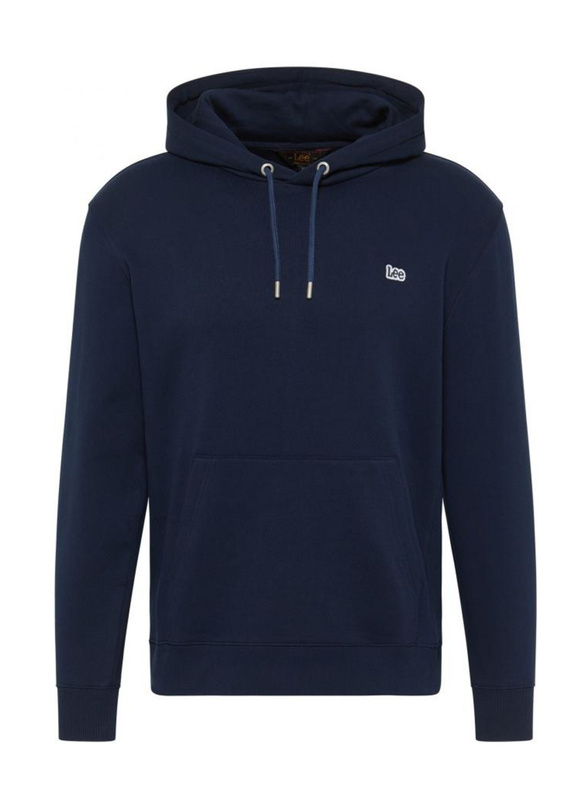 LEE PLAIN HOODIE MĘSKA BLUZA Z KAPTUREM EMPEROR NAVY L80YRFA67