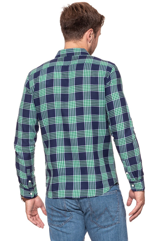 KOSZULA WRANGLER LS 1 PKT SHIRT AMAZON GREEN W5953ORUX 112129787