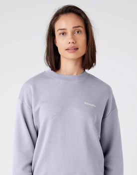 WRANGLER RETRO SWEAT DAMSKA BLUZA KLASYCZNA LOGO HEIRLOOM LILAC W6N0HAXGE 112144801