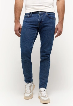 Męskie Spodnie Jeansowe Mustang Style Oregon Slim Denim Blue 1014863 5000 700