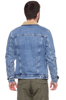 KURTKA JEANSOWA WRANGLER HAWKINS JACKET STONE BLUE W458ER255 112128909