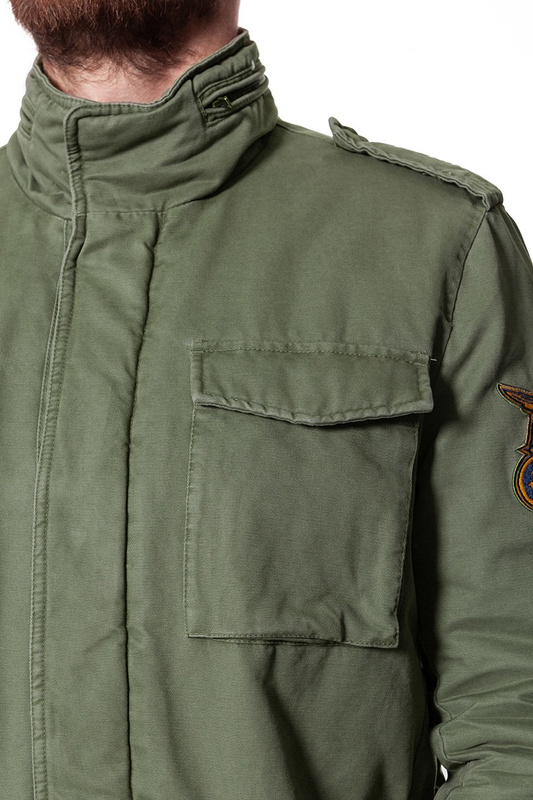 WRANGLER FIELD JACKET DUSTY OLIVE W4730VR45 112129027