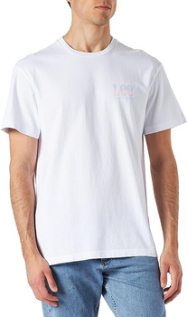 LEE SS PASTEL GRAPHIC TEE MĘSKI T-SHIRT KOSZULKA LOGO BRIGHT WHITE L68MFELJ 112145427