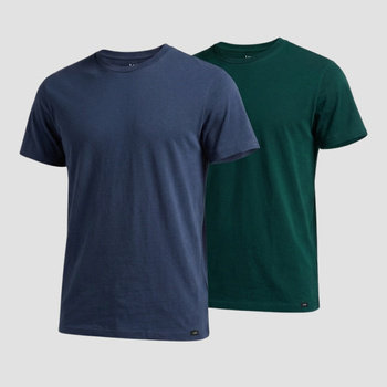 Meska Koszulka Lee Twin Pack Crew Jade Forest Mood Indigo 112372361