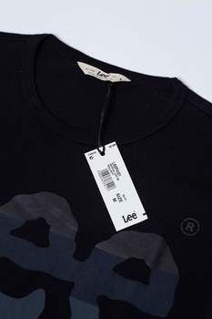 LEE T SHIRT SEASONAL LOGO TEE BLACK L60PAI01 $