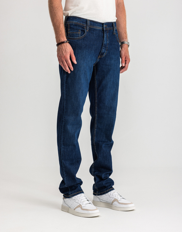Męskie Spodnie Jeansowe Mustang Style Washington Straight Denim Blue 1017119 5000 882