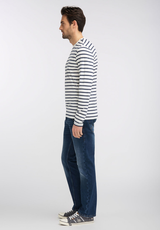 MUSTANG Striped MĘSKA KOSZULKA Z DŁUGIM RĘKAWEM LONGSLEEVE W PASKI BIG STRIPE 1007309 11291