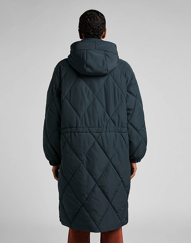LEE LONG PUFFER DAMSKA KURTKA ZIMOWA CHARCOAL L55KEV30 112320683