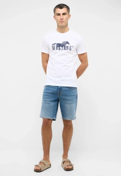 Męskie szorty Mustang Style Denver Shorts Denim Blue 1016454 5000 584