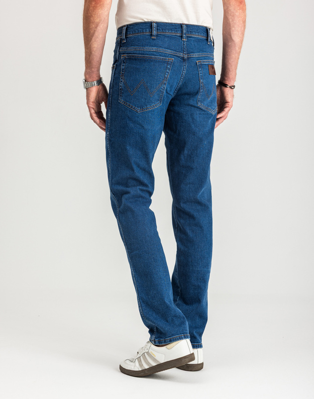 MĘSKIE SPODNIE JEANSOWE WRANGLER TEXAS SLIM GAME ON W12ST112E 112126517
