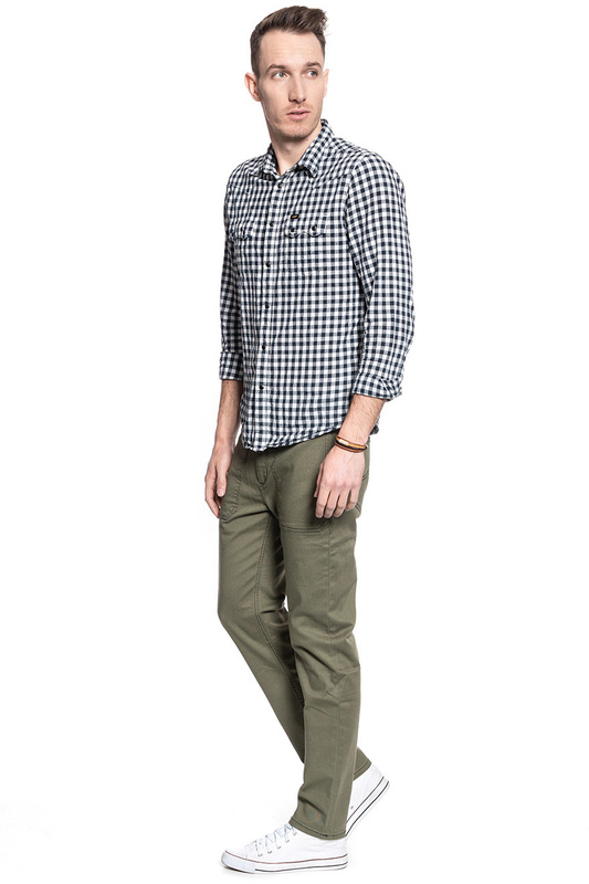 LEE AUSTIN MĘSKIE SPODNIE MATERIAŁOWE LICHEN GREEN L71BLE82 112119536