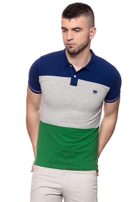 WRANGLER 3 COLOR POLO AMAZON GREEN W7B32K6UX 112131449