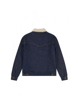 MESKA KURTKA JEANSOWA WRANGLER SHERPA DENIM JACKET CLEAN RINSE 112371364