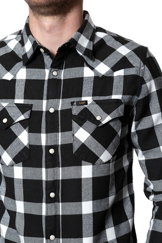KOSZULA LEE WESTERN SHIRT PITCH BLACK L643ZCEM 112115448