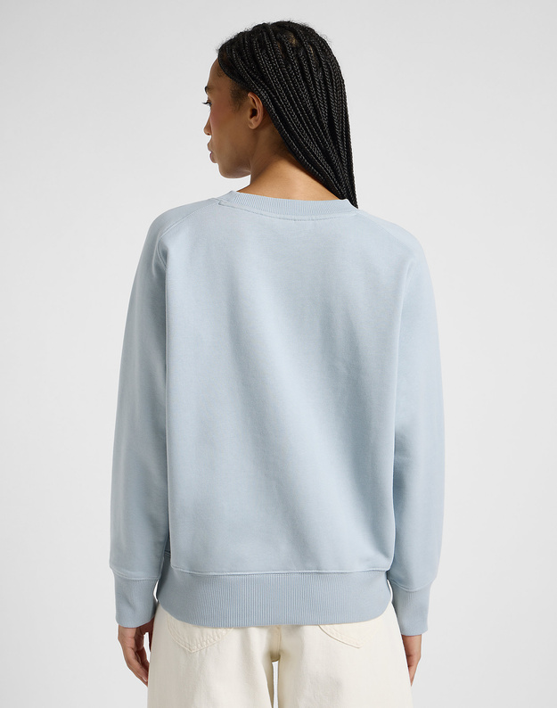 DAMSKA BLUZA LEE RAGLAN CREW SWS CONCRETE GRAY 112369184