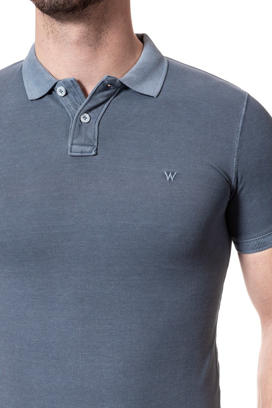 WRANGLER OVERDYE POLO FLINTSTONE BLUE W7B37KQ8O 112131462