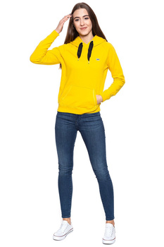 BLUZA LEE DAMSKA HOODY LEMON ZEST L36ATXMM 112107814
