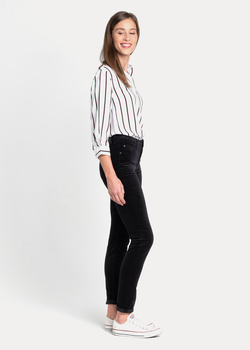 LEE SCARLETT HIGH DAMSKIE SPODNIE MATERIAŁOWE BLACK L626MI01 112114282