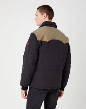 MĘSKA KURTKA ZIMOWA WRANGLER DETACHABLE SLEEVE BLACK 112341105