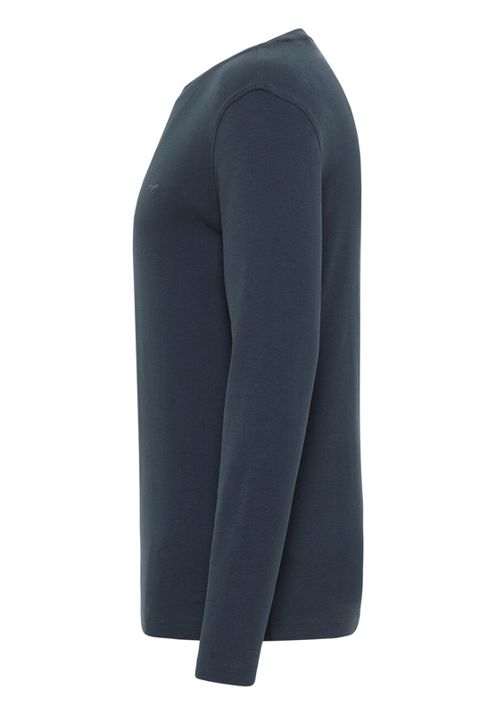 MUSTANG Style Anton B Basic MĘSKA KOSZULKA Z DŁUGIM RĘKAWEM Outer Space 1013533 5330