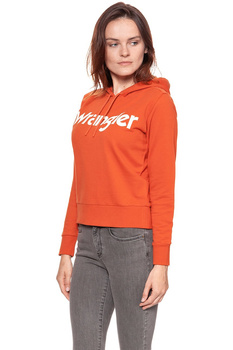 BLUZA WRANGLER LOGO HOODY BURNT OC W6078HP3B 112130446