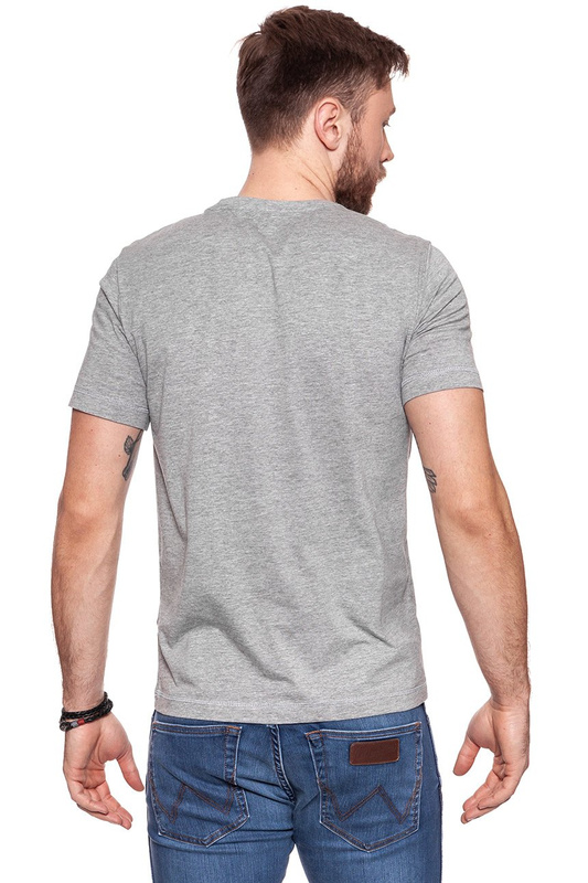 MUSTANG T SHIRT Denim Beat T-Shirt MID GREY MELANGE 1006414 4140