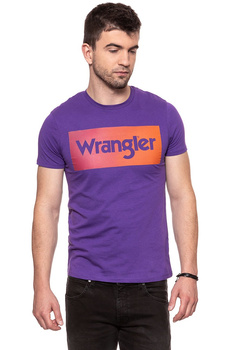 KOSZULKA WRANGLER LOGO TEE TROPICAL PURPLE W7B62FQW3 112131518
