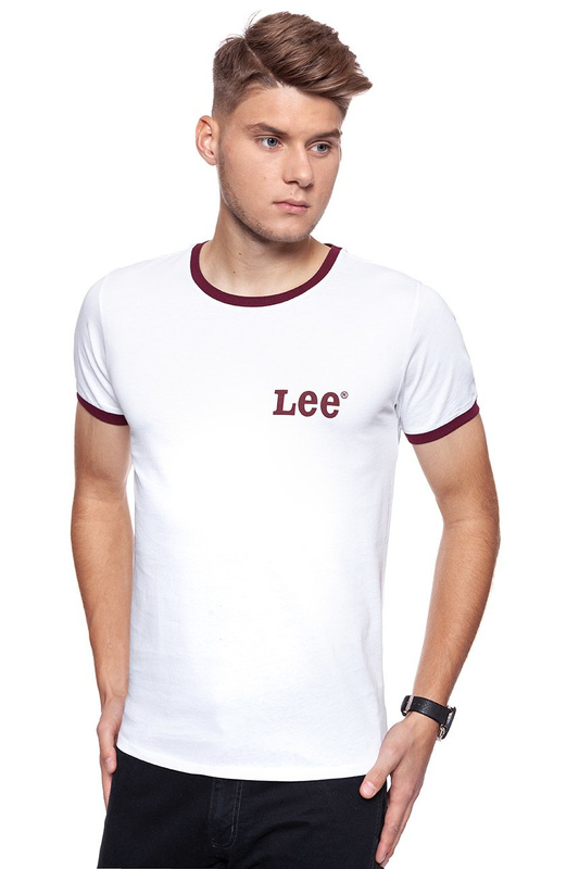 LEE T SHIRT RINGER TEE SS WHITE L65NAI12