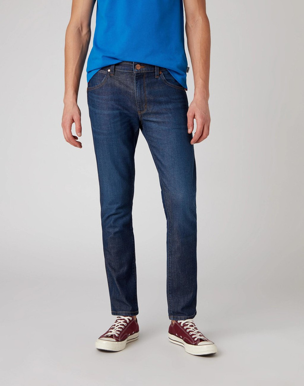 WRANGLER LARSTON MĘSKIE SPODNIE JEANSOWE SPHERE BLUE W18SQ5323 112127592