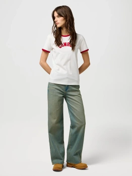 DAMSKIE SPODNIE WRANGLER LOOSE STRAIGHT SILVER LAKE 112371183