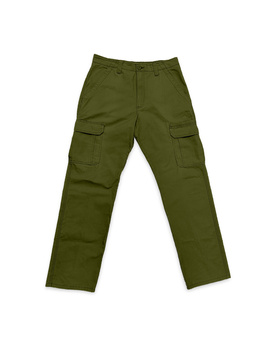 MESKIE SPODNIE WRANGLER REGULAR CARGO CAPULET OLIVE 112373197