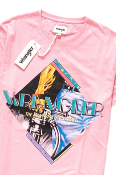 KOSZULKA WRANGLER GRAPHIC TEE SEA PINK W7B61FKWF 112131515