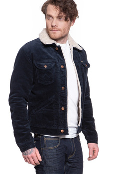 KURTKA ZIMOWA WRANGLER 124MJ SHERPA NAVY W4MSUP114 112129153