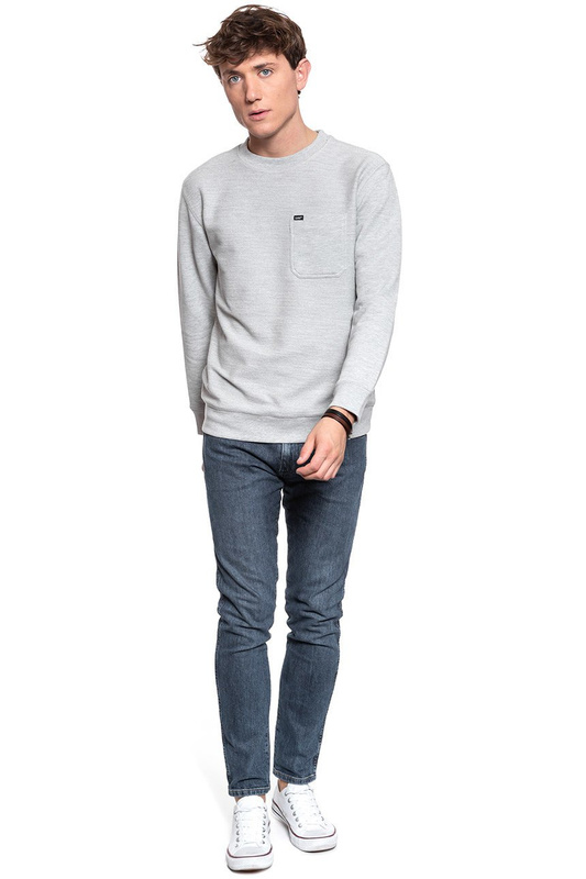 BLUZA LEE NEW POCKET SWS GREY MELE L82MWOMP 112122114