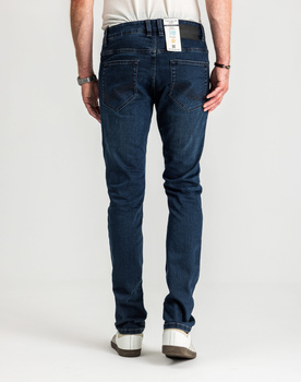Męskie Spodnie Jeansowe Tom Tailor Josh Dark Stone Blue Black Denim 1021434 10173