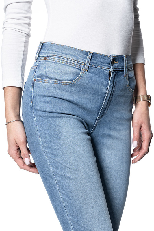 SPODNIE DAMSKIE WRANGLER SKINNY HIGH RISE STAYIN' LIGHT W27HJM96D 112128089