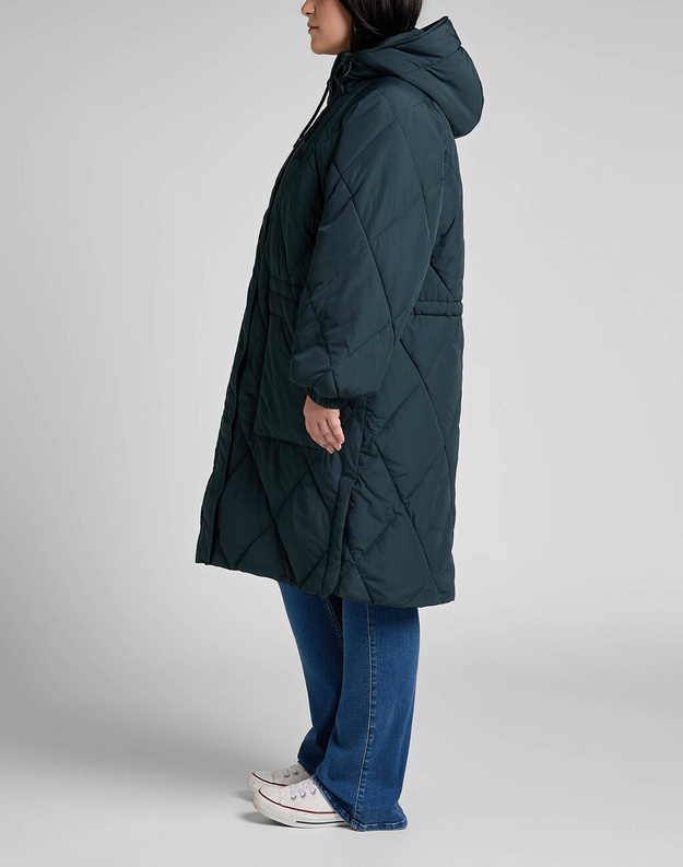 LEE LONG PUFFER DAMSKA KURTKA ZIMOWA CHARCOAL L55KEV30 112320683