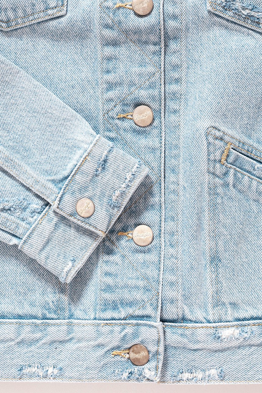 WRANGLER HERITAGE JACKET BLEACHED RIPPED W4050512C 112128698