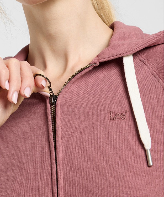 DAMSKA BLUZA LEE ZIP THROUGH HOODIE HENNA 112363840
