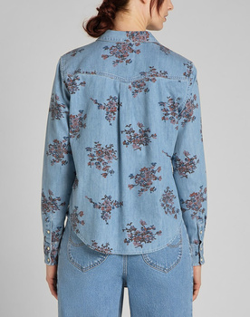 LEE REGULAR WESTERN SHIRT DAMSKA KOSZULA JEANSOWA BLUE YONDER L45SXHSV 112140163