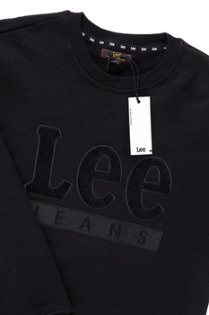 BLUZA LEE VELOURS CREW SWS BLACK L81STJ01 112121904
