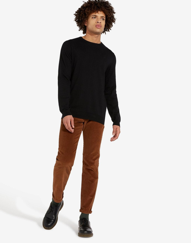 MĘSKI SWETER WRANGLER CREW KNIT BLACK W8A02P100 112132344
