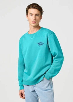 WRANGLER MĘSKA BLUZA WRANGLER SMALL LOGO CREW LATIGO BAY 112364095