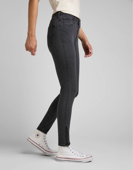 LEE SCARLETT HIGH DAMSKIE SPODNIE JEANSOWE ZIP WASHED AVA L31BSYSZ 112326926